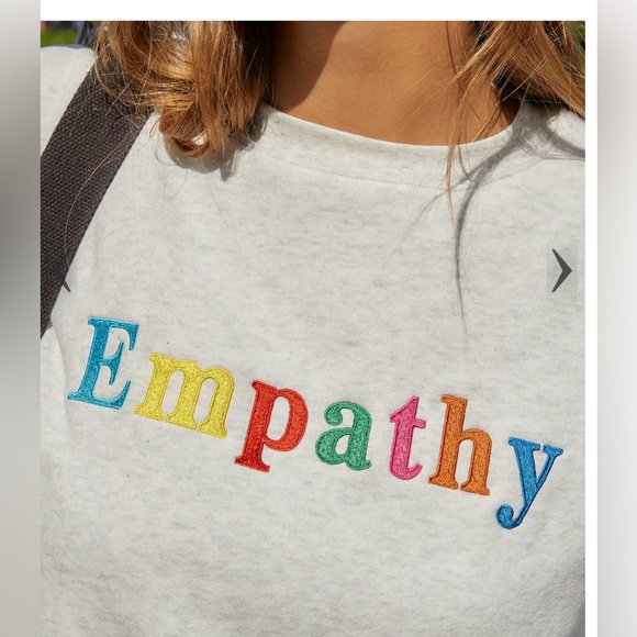 NWOT The Mayfair Group Empathy Always Grey Crewneck XXL - Picture 2 of 5